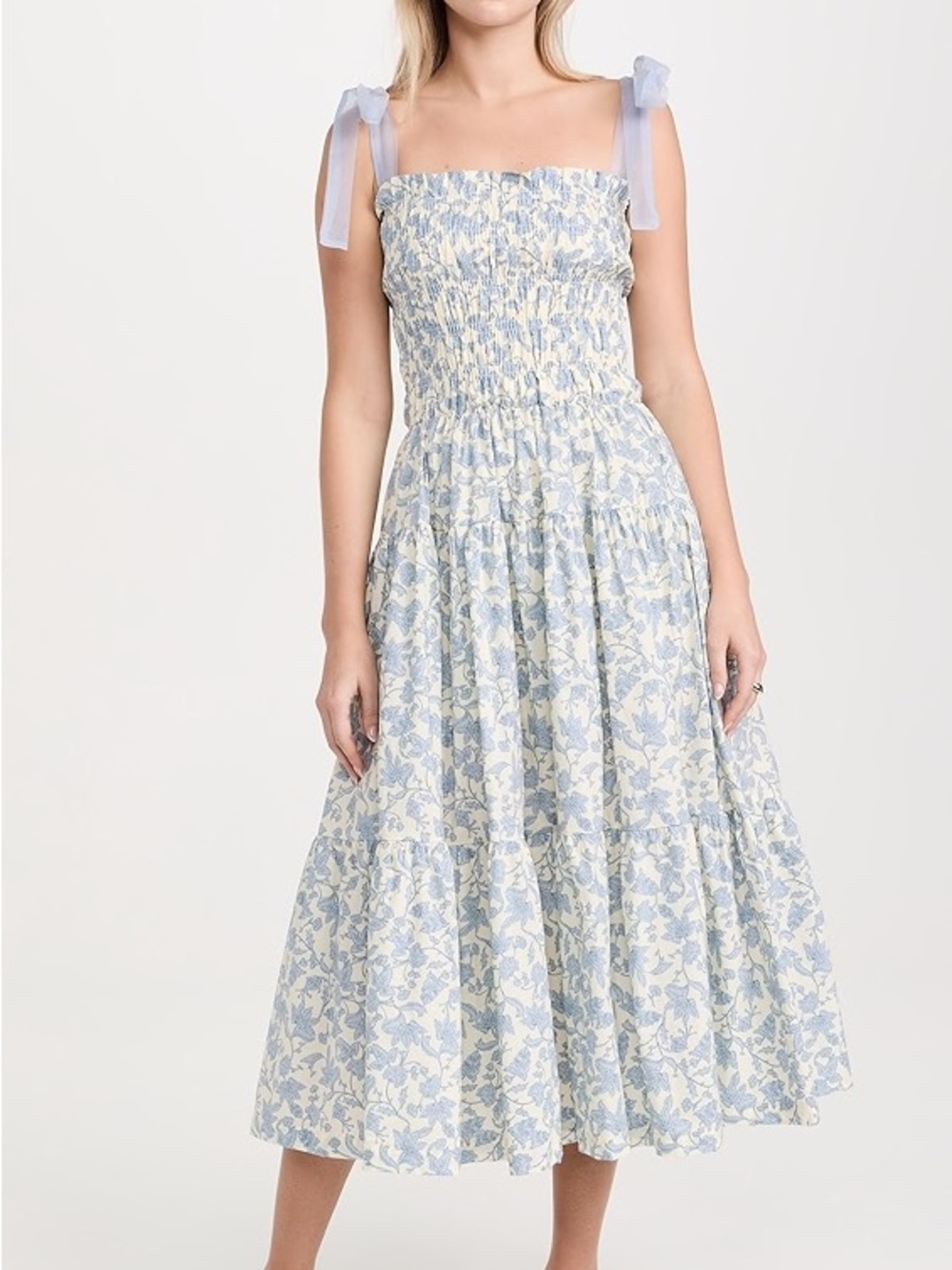 En Saison Egret Midi Dress